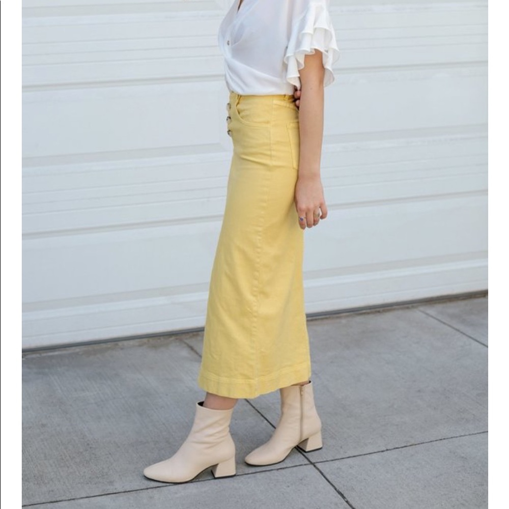 🎉HP 🎉PULP Split Midi Skirt 5 pocket Soft Denim